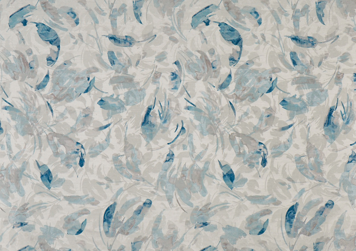 Blossom, Indigo - Fabric Only - Image 3